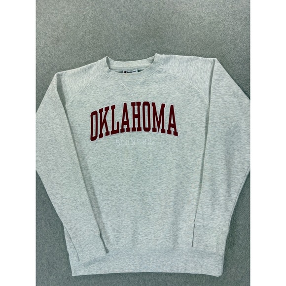 Champion Other - Oklahoma Sooners Champion Stitched Campus Crew Sweatshirt (Men's Medium) Gray